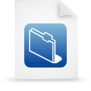document, file, blue, paper icon