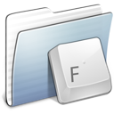 Folder, Fonts, Graphite, Stripped icon