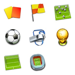 Soccer icon sets preview