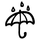 12 rain umbrella icon