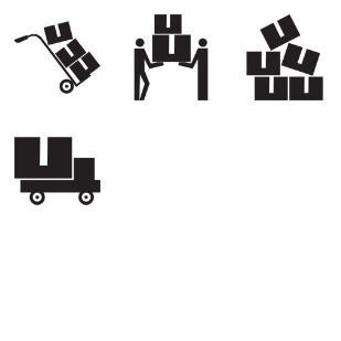 Moving and Packing Icons icon sets preview
