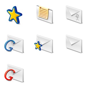 GMail icon sets preview