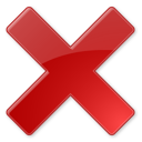 reject, delete, no, close, exit, wrong, cancelled icon