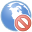 world, delete icon