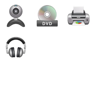 Hardware icon sets preview