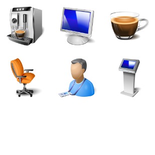 Office Space icon sets preview