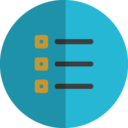 bullets folded icon