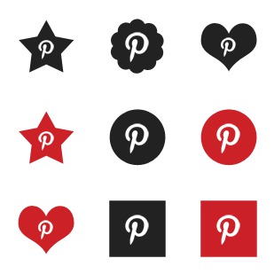 W3 Bits Pinterest icon sets preview