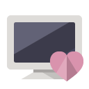 heart, monitor icon