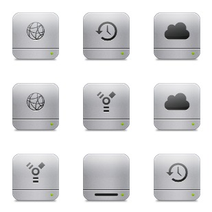 Unibody HDs - Flurry Style icon sets preview