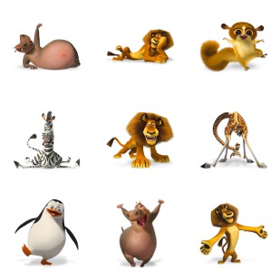 Madagascar icon sets preview