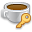 password, cup, key, mocca, food, coffee icon