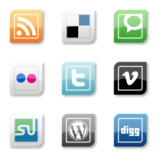Social Bookmarking 02 icon sets preview