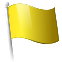 Flag, Yellow icon