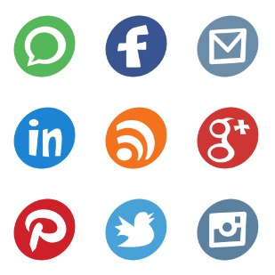 Comic Social Network icon sets preview