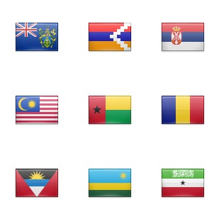 242 Flags icon sets preview