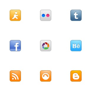 WPZOOM Social Networking Set icon sets preview