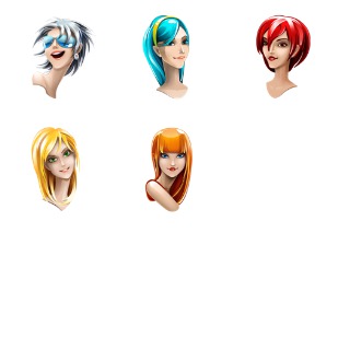 Browser Girls icon sets preview