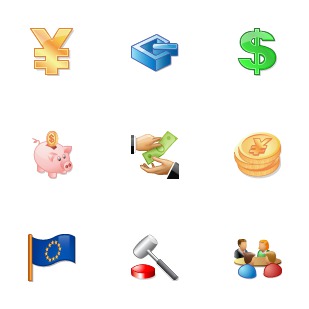 Business Toolbar icon sets preview