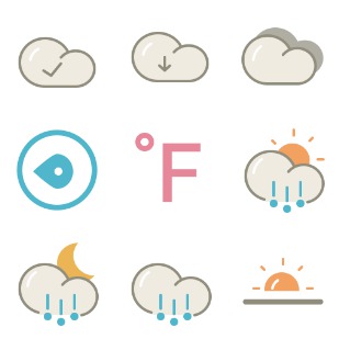 Lovely Weather 2 icon sets preview