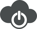 on, cloud, power button, off on, cloud computing, power, off icon