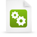 document, file, paper, green icon