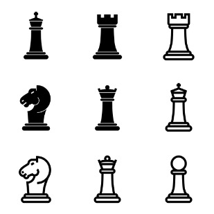 Chess icon sets preview