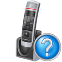 microphone, help icon
