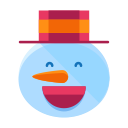 snowman, smile, man, snow, smiley, emot, emoji icon