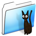 animal, cat, folder, smooth icon