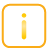 basic, information, button, yellow icon