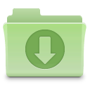 folder, green, downloads icon