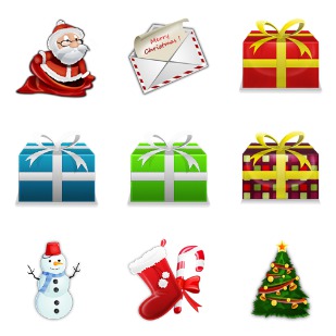 Christmas Theme icon sets preview