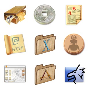 Samurai icon sets preview