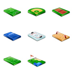 Sport Fields icon sets preview
