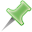green, pin icon