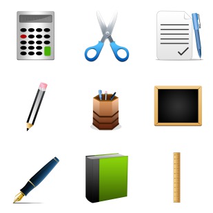 School Stuff icon sets preview