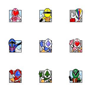 Sentai icon sets preview