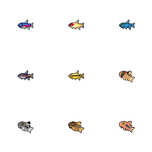 Fish 2 icon sets preview