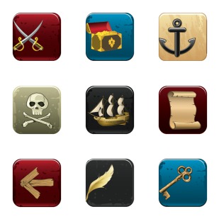 Pirate Icons icon sets preview
