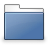 closed, blue, folder icon