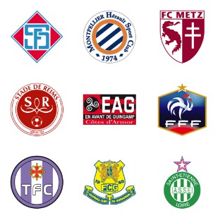 French Football Clubs icon sets preview