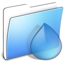aqua, smooth, torrent, folder icon
