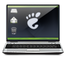 gnome, computer, laptop icon