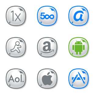 Cute Social icon sets preview