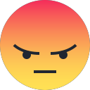 emoji, emot, reaction, angry, sad icon