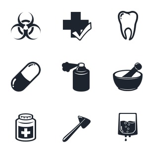 Medico icon sets preview