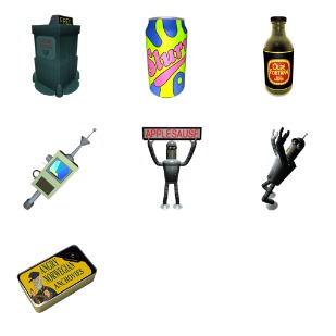 Futurama icon sets preview