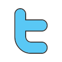 twitter, social, bird, media, communication, logo, online icon