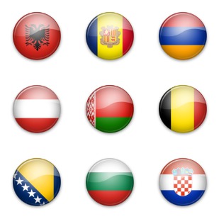 Europe icon sets preview